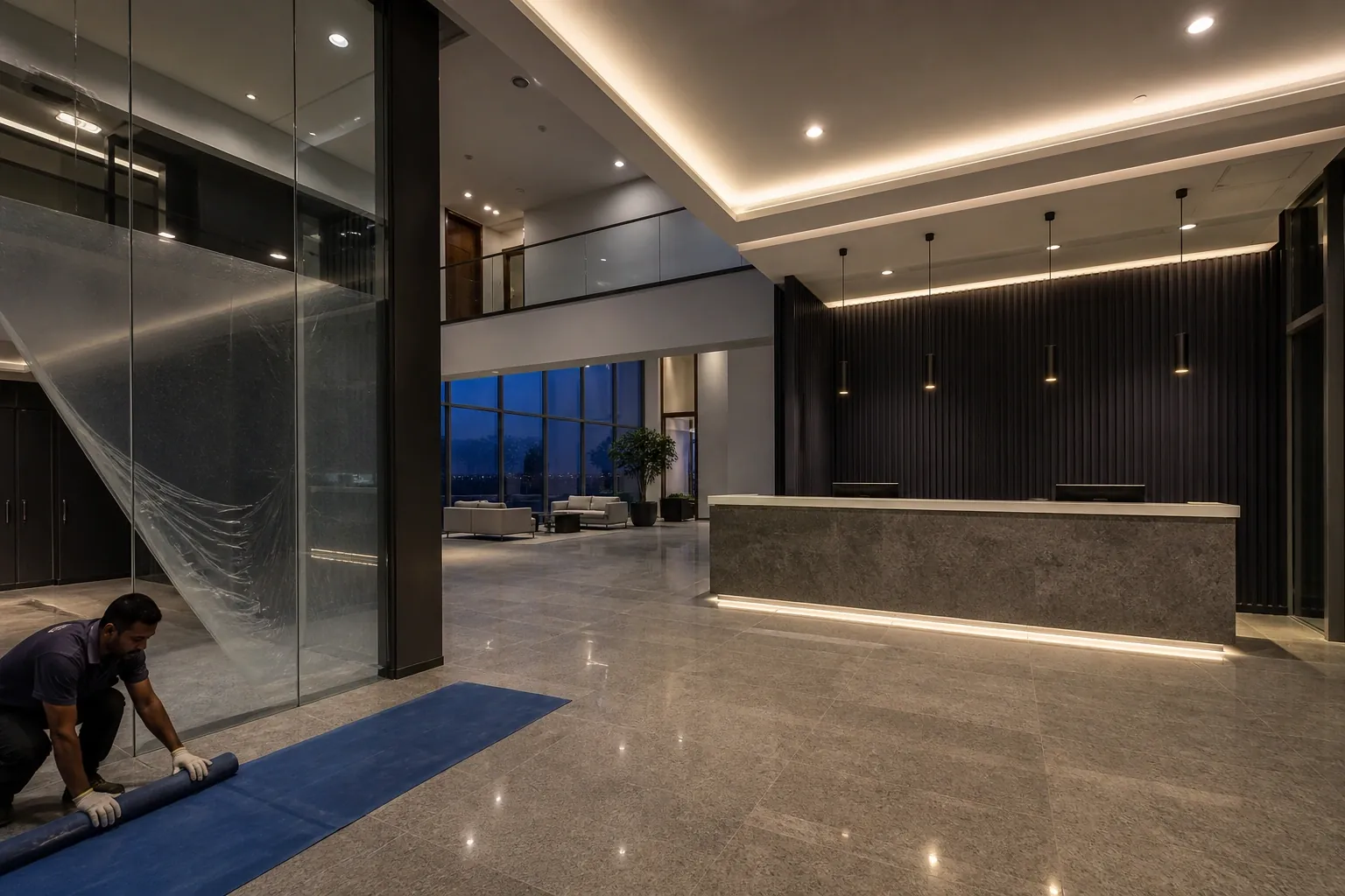 Completed fit-out and signage installation at handover