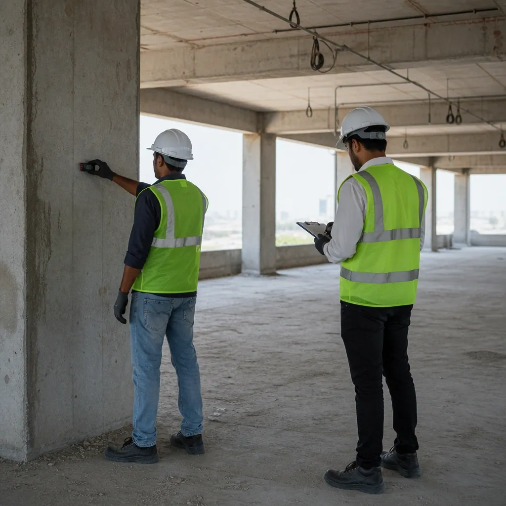 IBS surveyor measuring a site before design begins