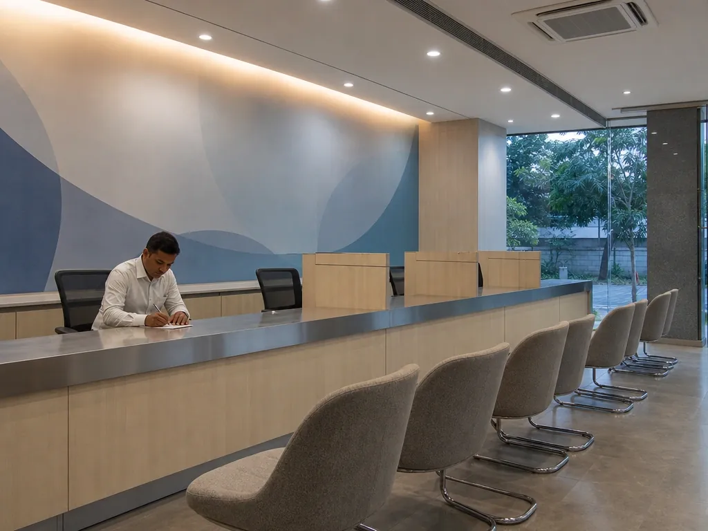 Branch interior branded to a single specification across the network