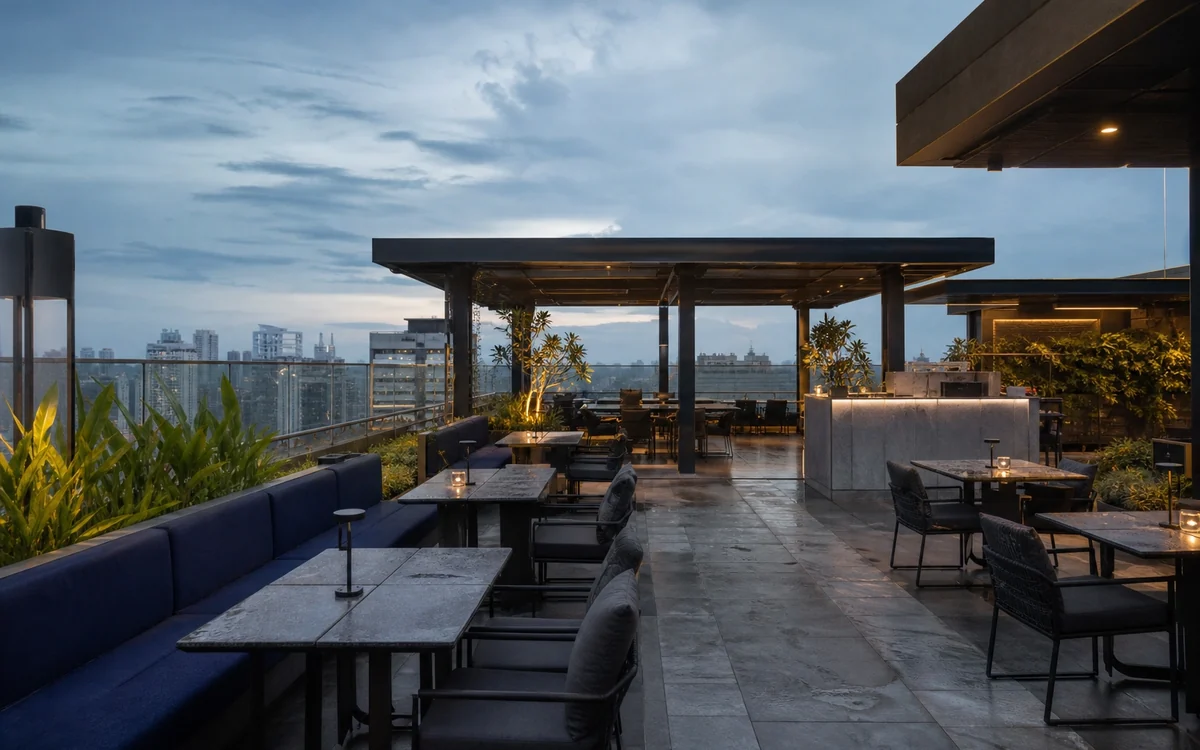 Rooftop & Open-Air F&B Spaces: Hospitality Fit-Outs, Impulse Branding Solutions