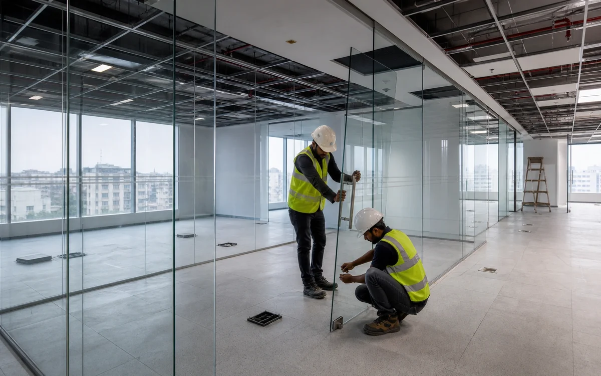 Office Fit-Outs in progress, executed by the IBS in-house site team