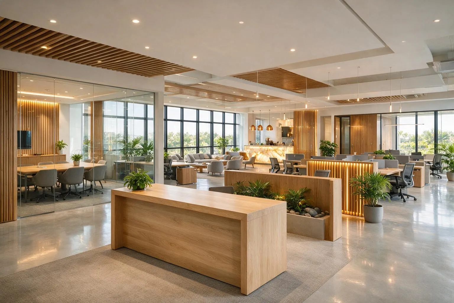 False Ceiling & Flooring: Office & Commercial Interior Fit-Outs, Impulse Branding Solutions