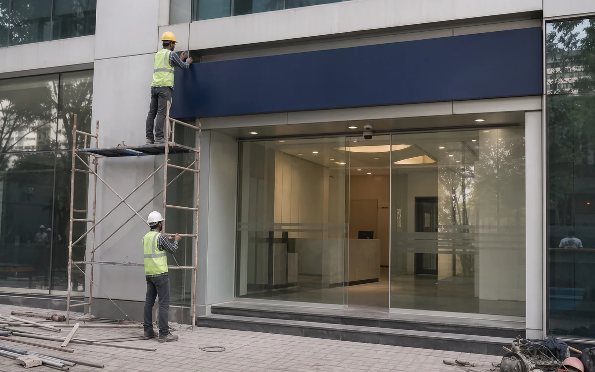 BFSI: Banking, Financial Services, Insurance: ACP Cladding & Architectural Signage, Impulse Branding Solutions