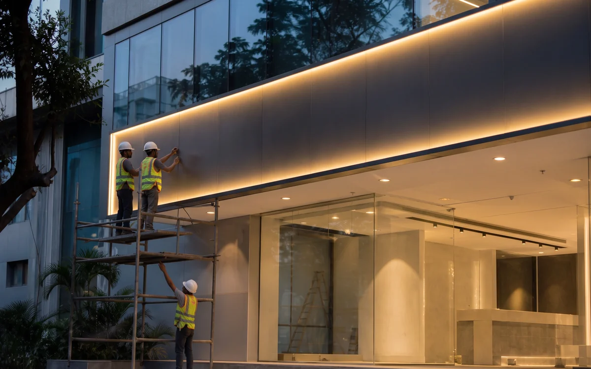 Fascia & Building Signage Backing: ACP Cladding & Architectural Signage, Impulse Branding Solutions