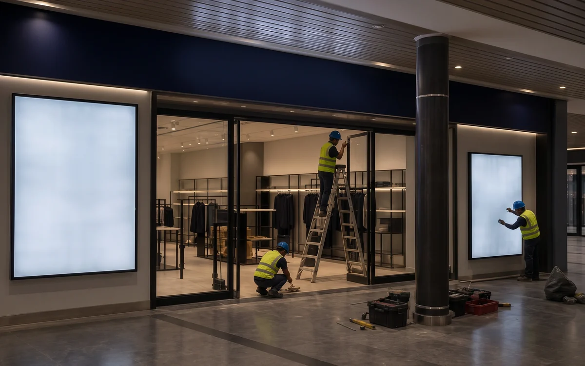 Retail / malls: Backlit Signage, Impulse Branding Solutions
