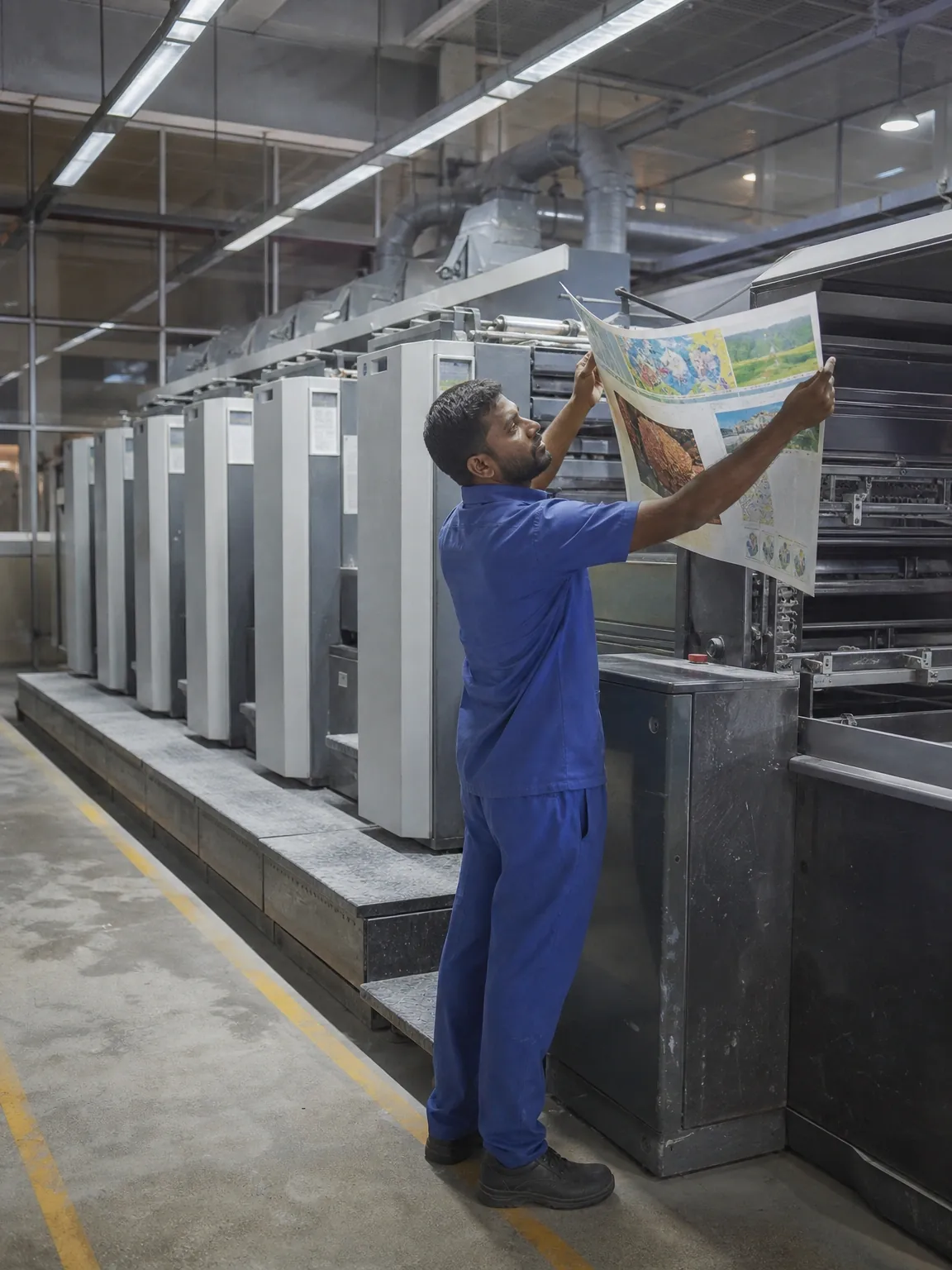 Brochure Printing being assembled at the IBS manufacturing facility in Mumbai