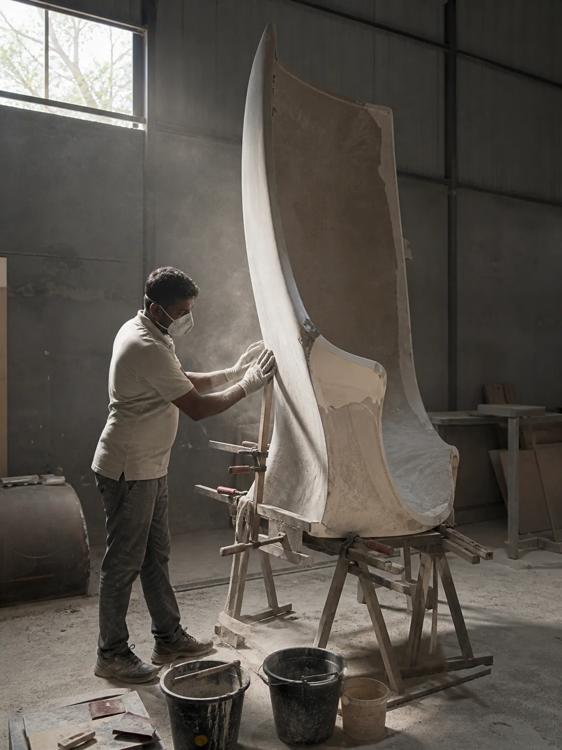 Custom Fabricated Branding being assembled at the IBS manufacturing facility in Mumbai