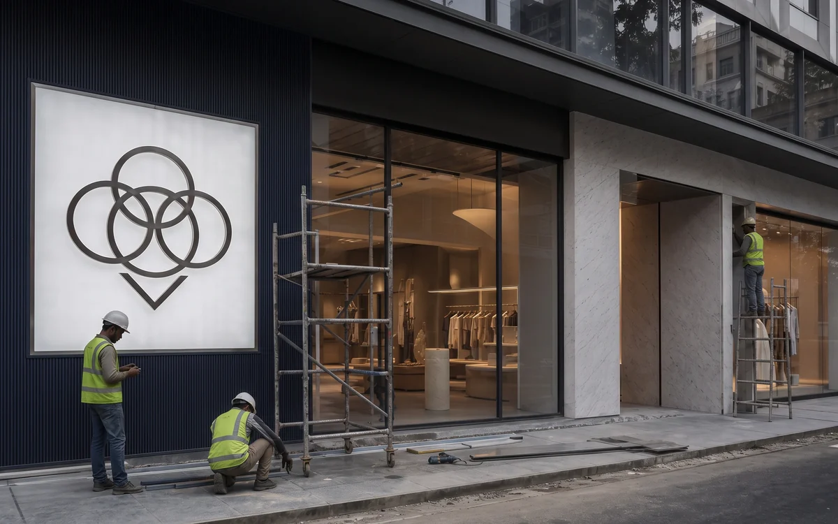 Retail Flagships: Feature Fabrication & Brand Identity: Custom Fabricated Branding, Impulse Branding Solutions