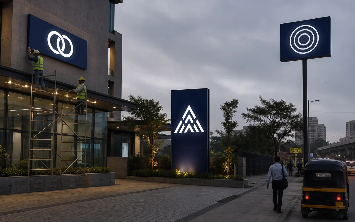 Outdoor Weatherproofed Glow Sign Boards: Glow Sign Boards, Impulse Branding Solutions