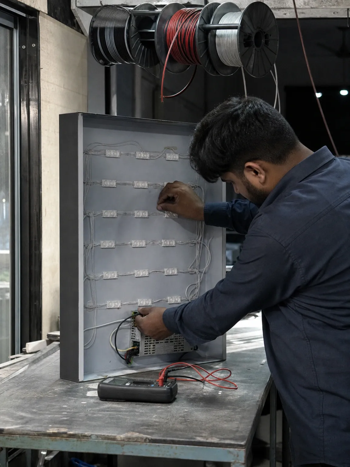 LED Sign Boards being assembled at the IBS manufacturing facility in Mumbai