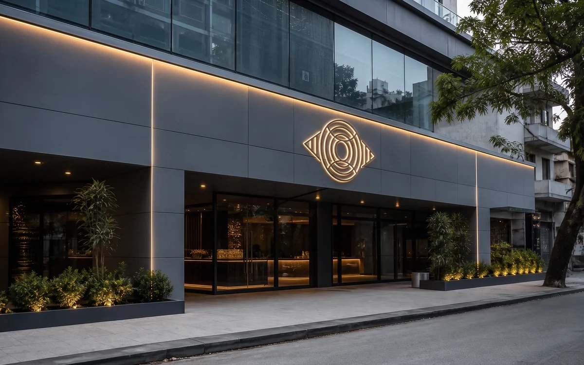 ACP + Neon Hybrid Cladding: Neon Sign Boards, Impulse Branding Solutions