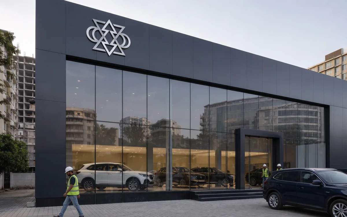 Automotive & Retail Showrooms: Large-Format Glazing: One-Way Vision Stickers, Impulse Branding Solutions