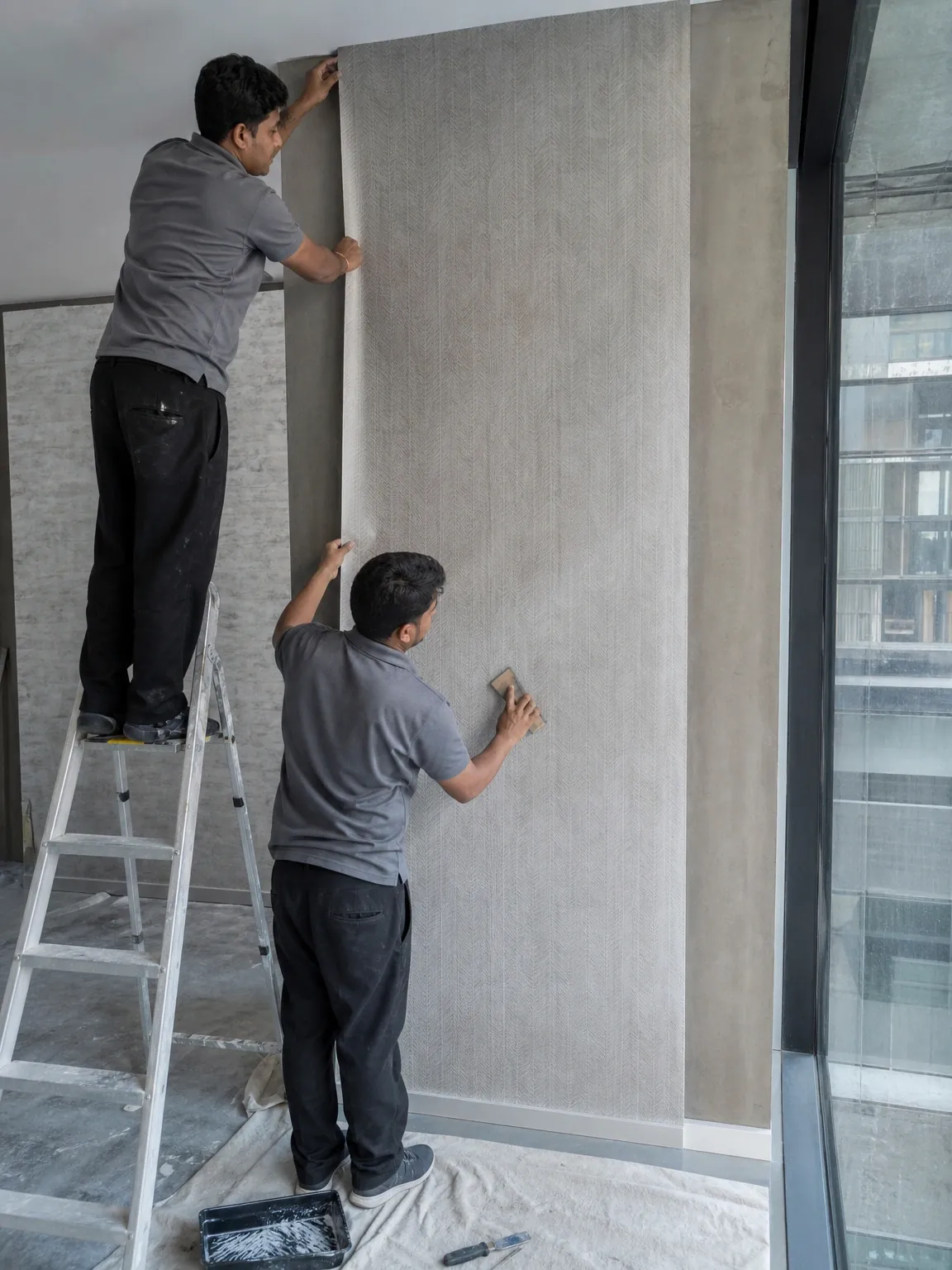 Wall Branding & Wall Graphics being assembled at the IBS manufacturing facility in Mumbai