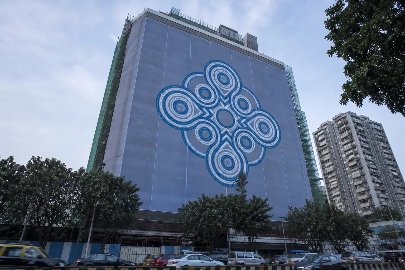 Completed wide format printing installed at a commercial site in India